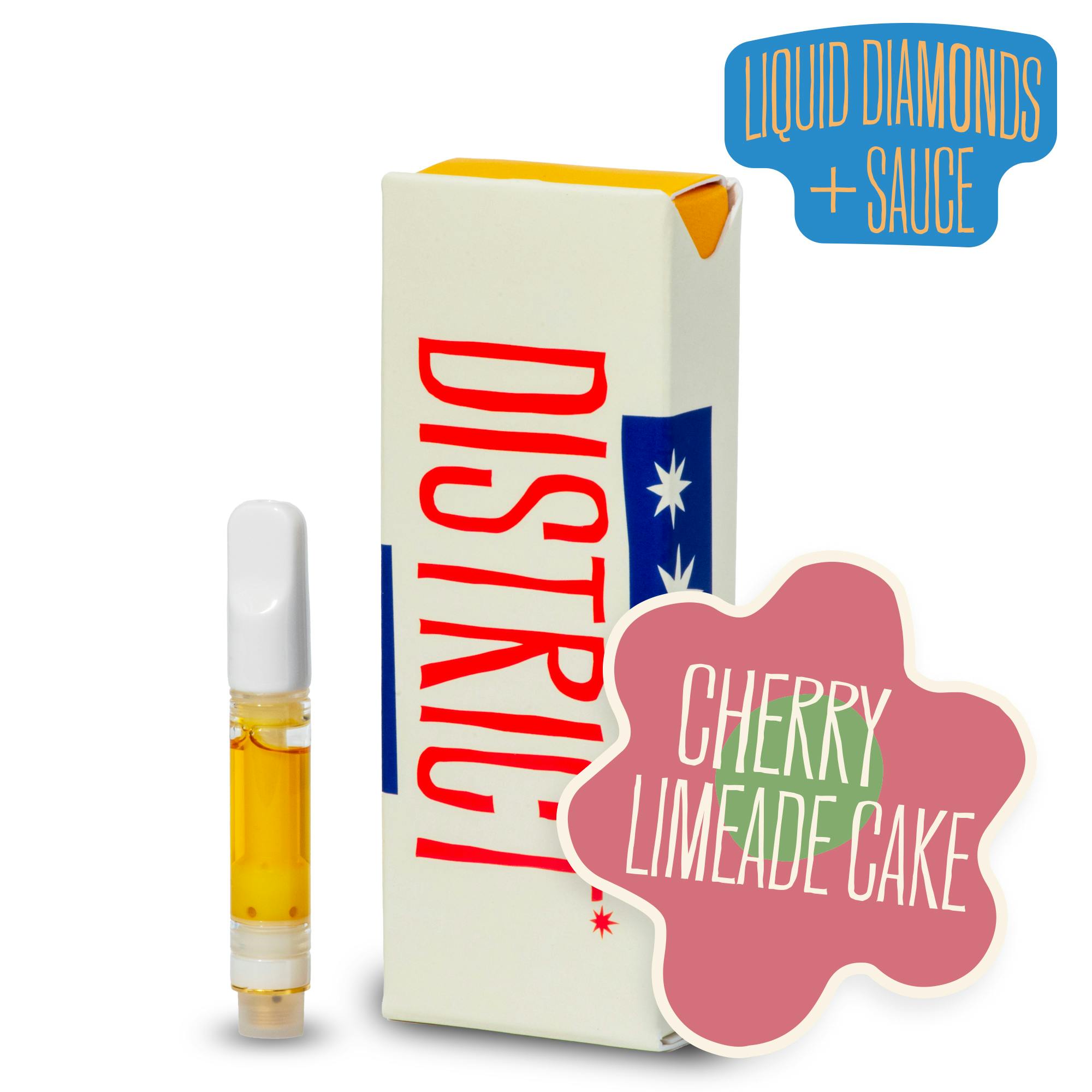 District Cannabis - Cherry Limeade Cake Liquid Diamonds and Sauce Cartridge - 1
