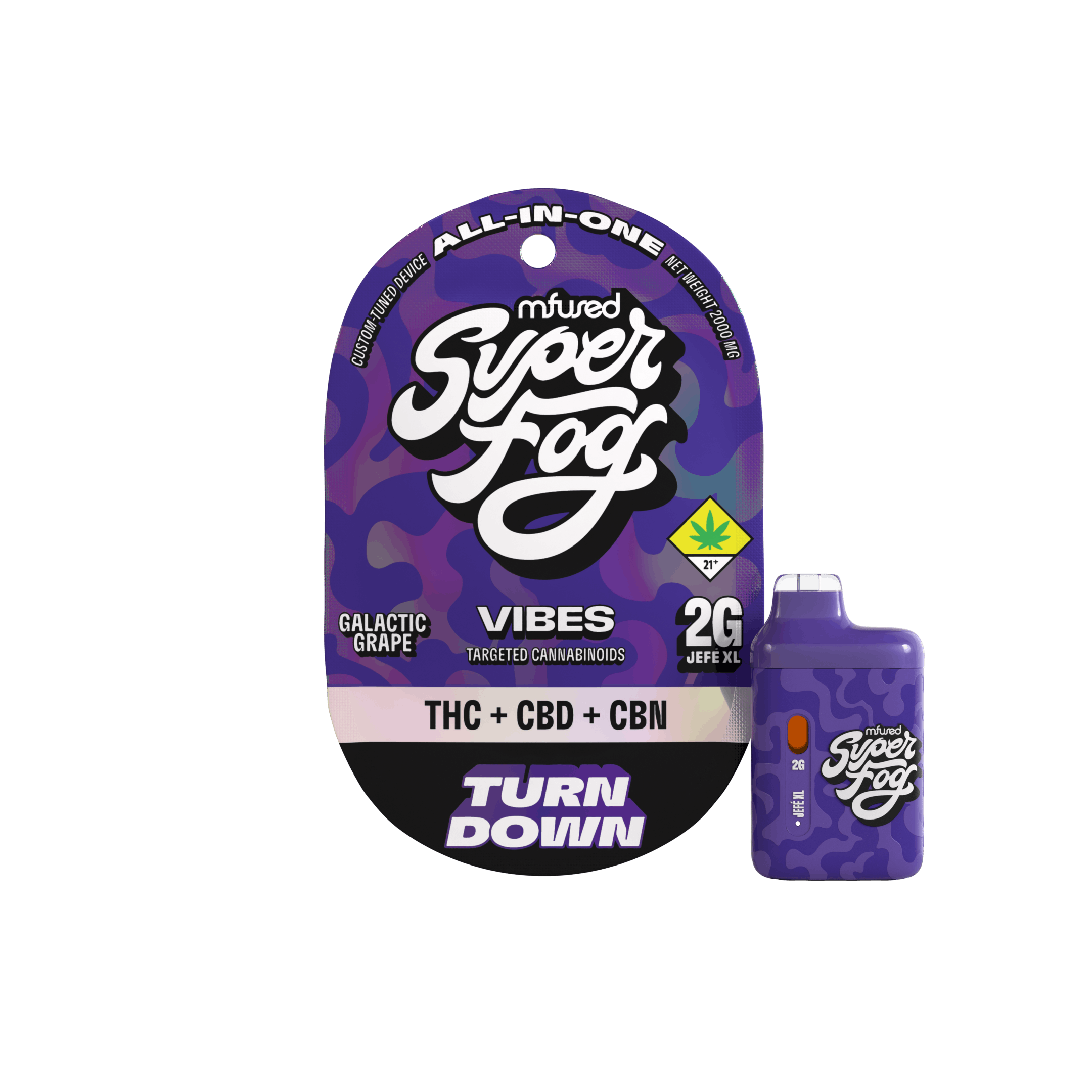 MFused - VIBES Targeted Cannabinoids 2g Jefé - Turn Down - 1