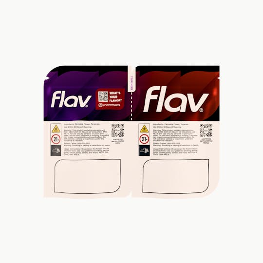 Flav - Black Cherry Gelato (H) & Grape Soda (I) - Duo Flower - 14g - 1