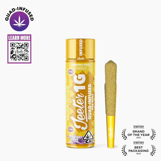Jeeter - Jeeter | Banana Peel | Quad-Infused Joint | 1g - 1