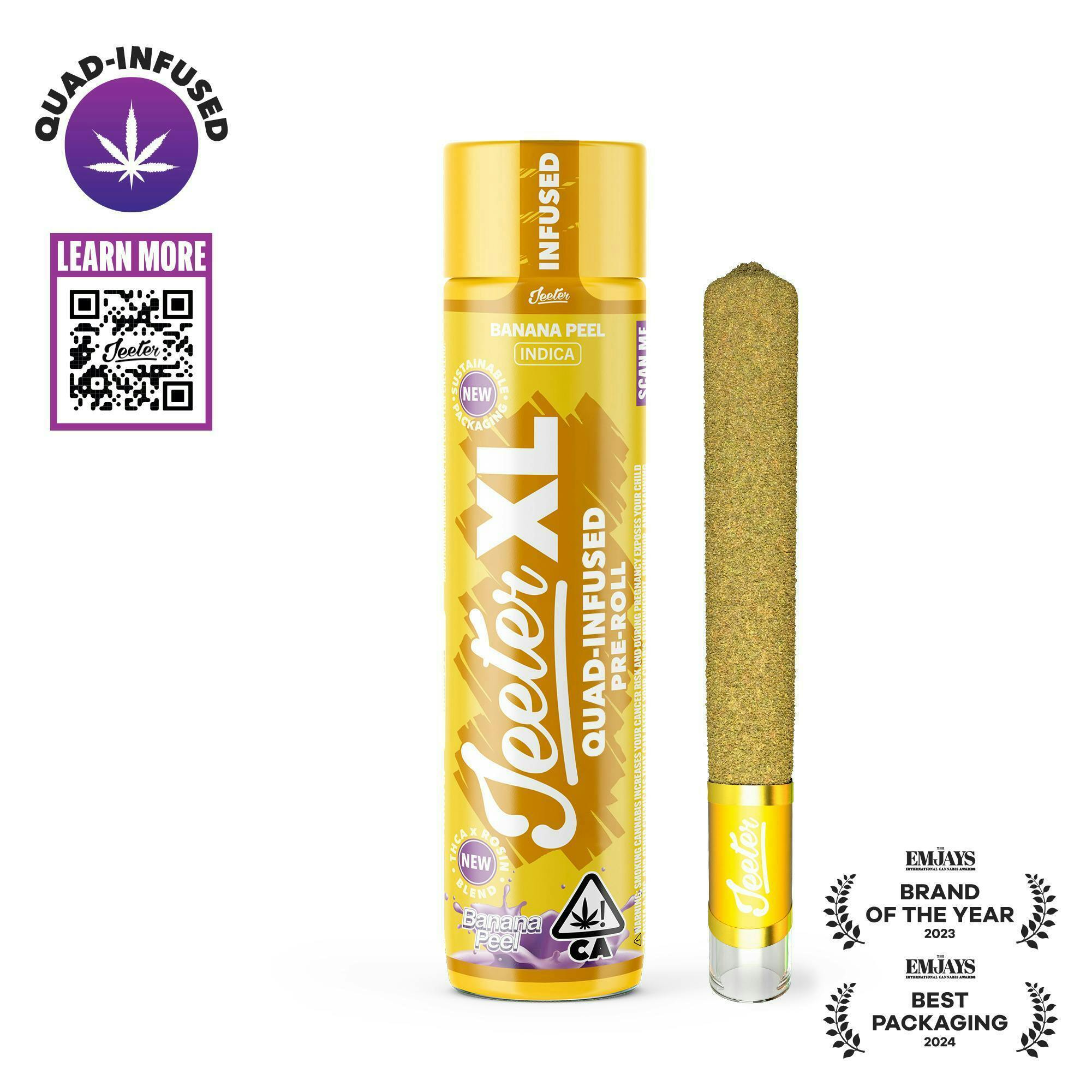 Jeeter - Jeeter | Banana Peel | XL Quad-Infused Joint | 2g - 1