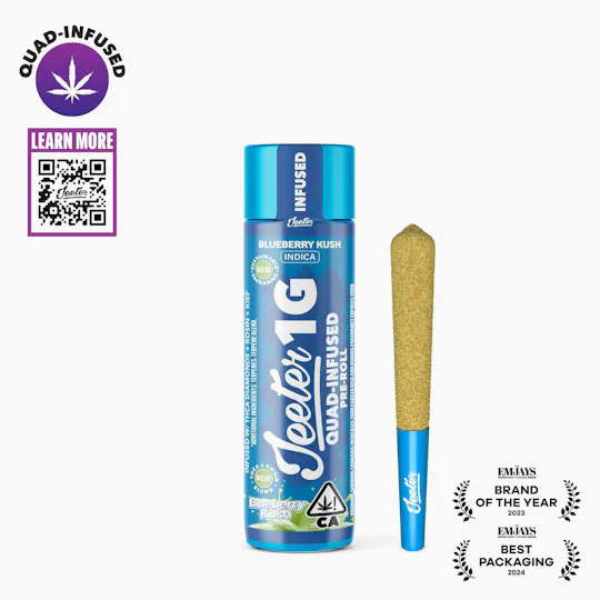 Jeeter - Jeeter | Blueberry Kush | Quad-Infused Joint | 1g - 1