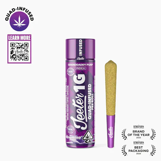 Jeeter - Jeeter | Granddaddy Purp | Quad-Infused Joint | 1g - 1