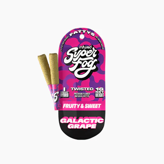 MFused - TWISTED Infused Fattys 2pk - Galactic Grape - 1