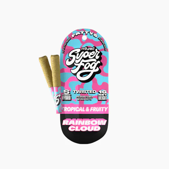 MFused - TWISTED Infused Fattys 2pk - Rainbow Cloud - 1