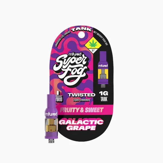 MFused - TWISTED Liquid Diamonds 1g Tank - Galactic Grape - 1