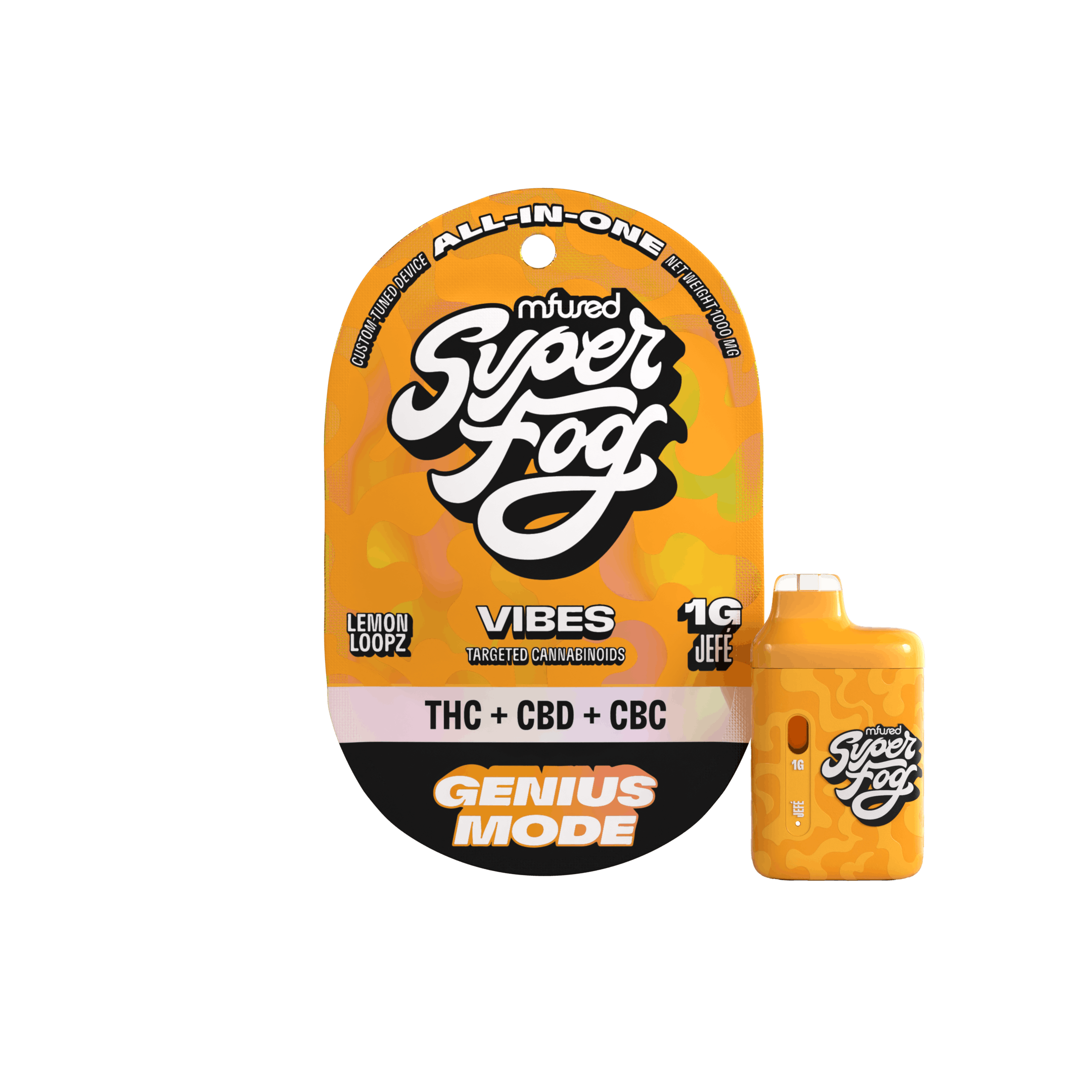 MFused - VIBES Targeted Cannabinoids 1g Jefé - Genius Mode - 1