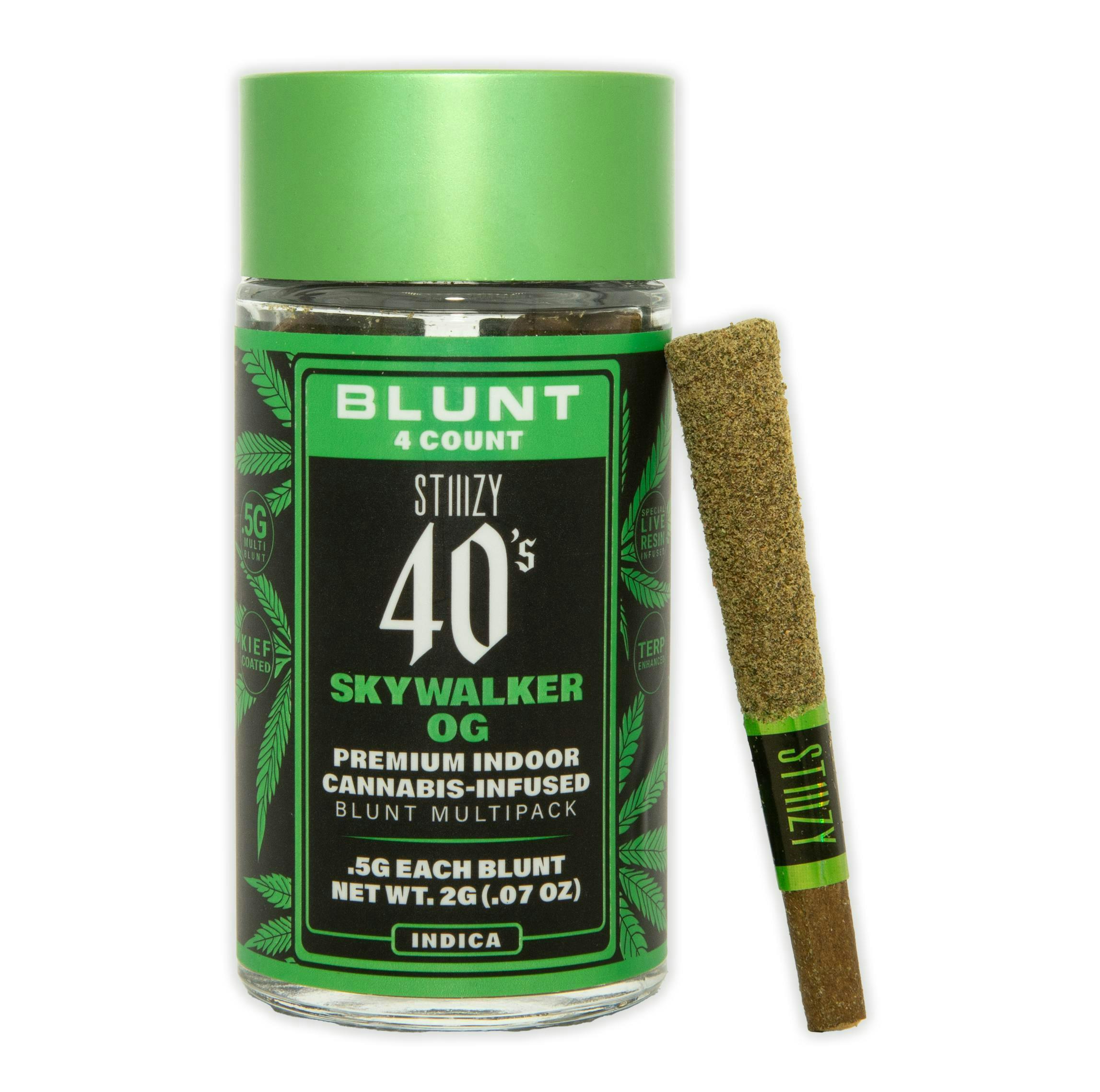 STIIIZY - - SKYWALKER OG - .5G 40's Infused Mini Blunt 4 Pack [2g] - 1