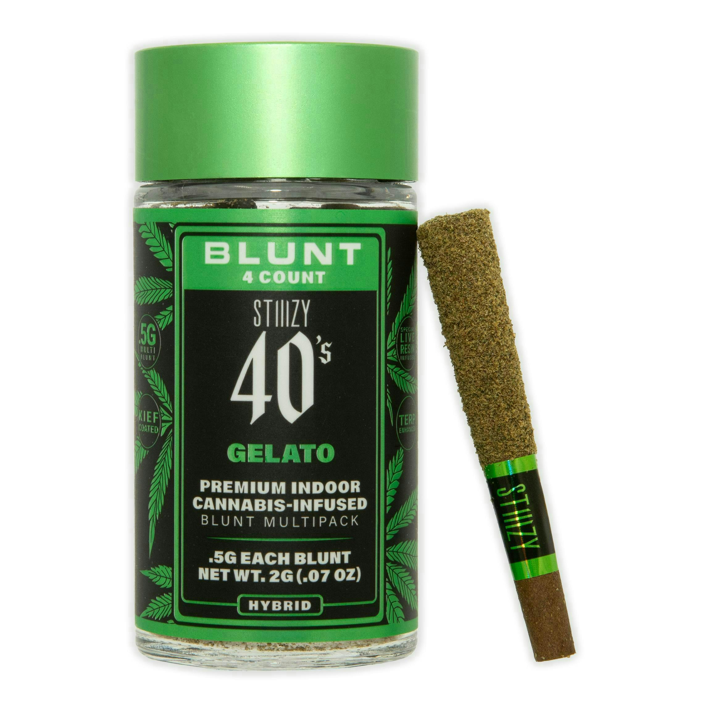 STIIIZY - - GELATO - .5G 40's Infused Mini Blunt 4 Pack [2g] - 1