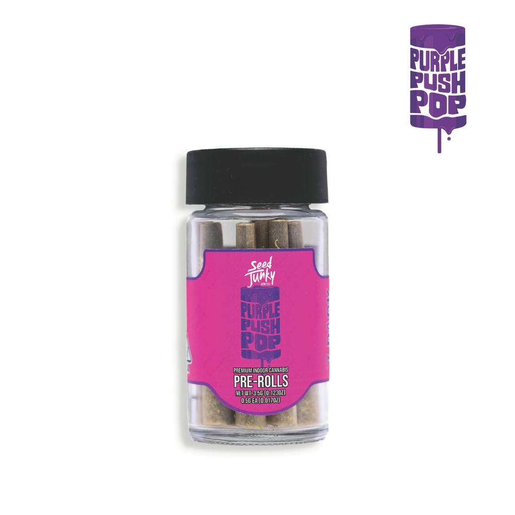 Seed Junky - Seed Junky | Purple Push Pop | Joints | 0.5g each | 7pk - 1