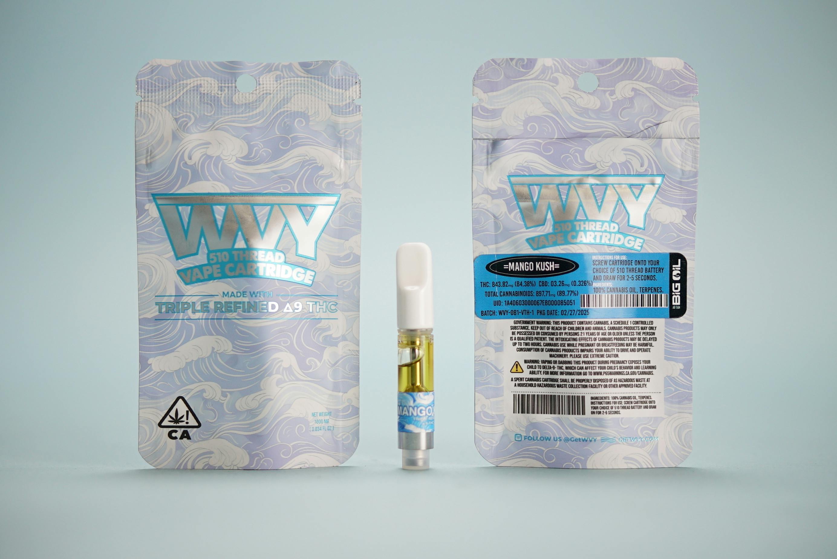 WVY - WVY - Mango Kush - 510 Threaded - Cartridge - 1