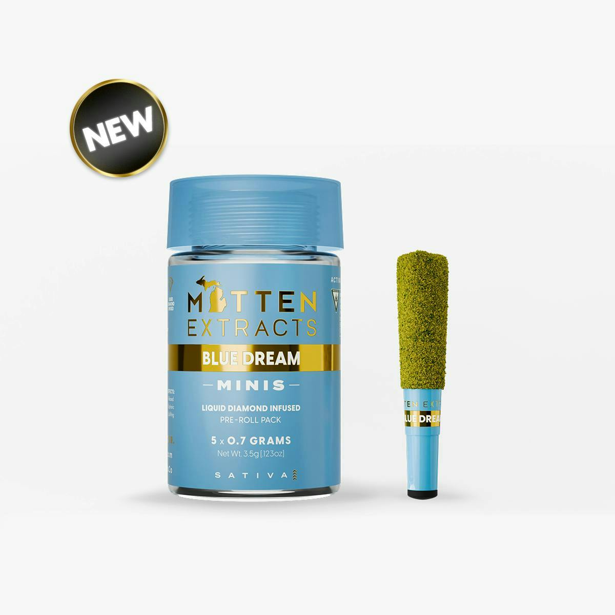 Mitten Extracts - Mitten Extracts | Blue Dream | Infused Minis | 3.5g | 5pk - 1