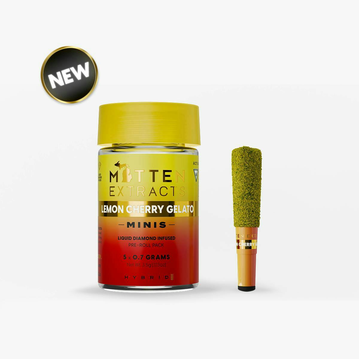 Mitten Extracts - Mitten Extracts | Lemon Cherry Gelato | Infused Minis | 3.5g | 5pk - 1