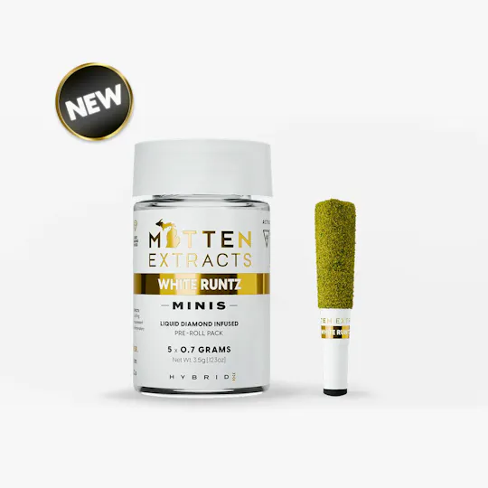 Mitten Extracts - Mitten Extracts | White Runtz | Infused Minis | 3.5g | 5pk - 1