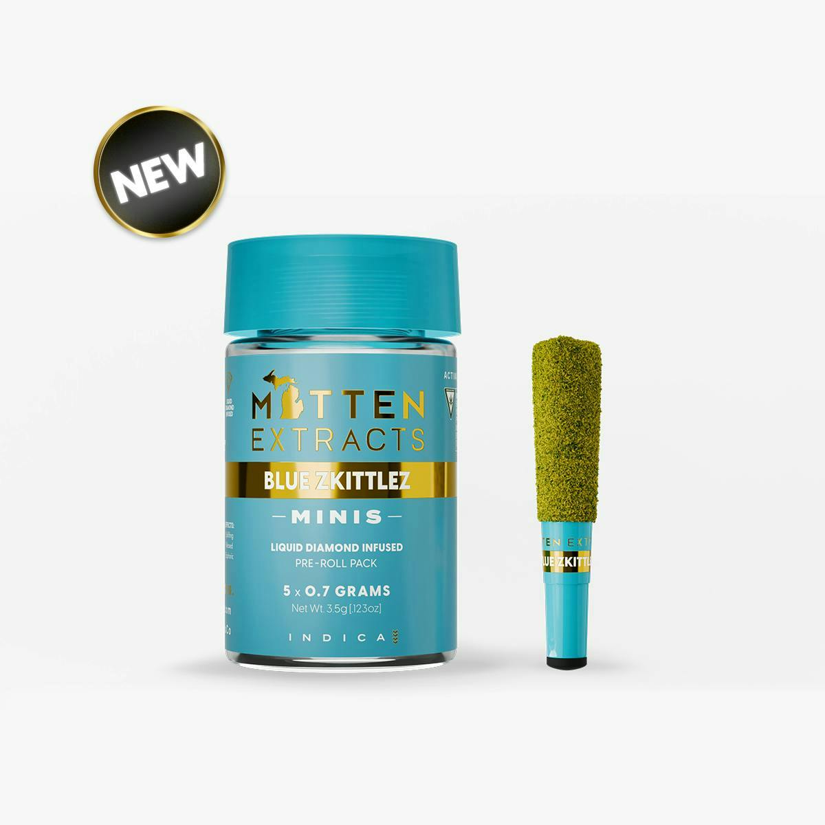 Mitten Extracts - Mitten Extracts | Blue Zkittlez | Infused Minis | 3.5g | 5pk - 1