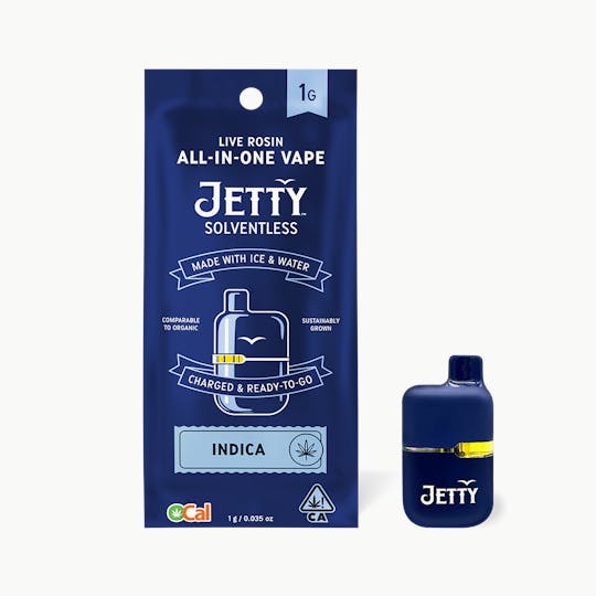 Jetty Extracts - Jetty All-in-One Mini Tank Vape OCal Solventless 1g Fatso - 1