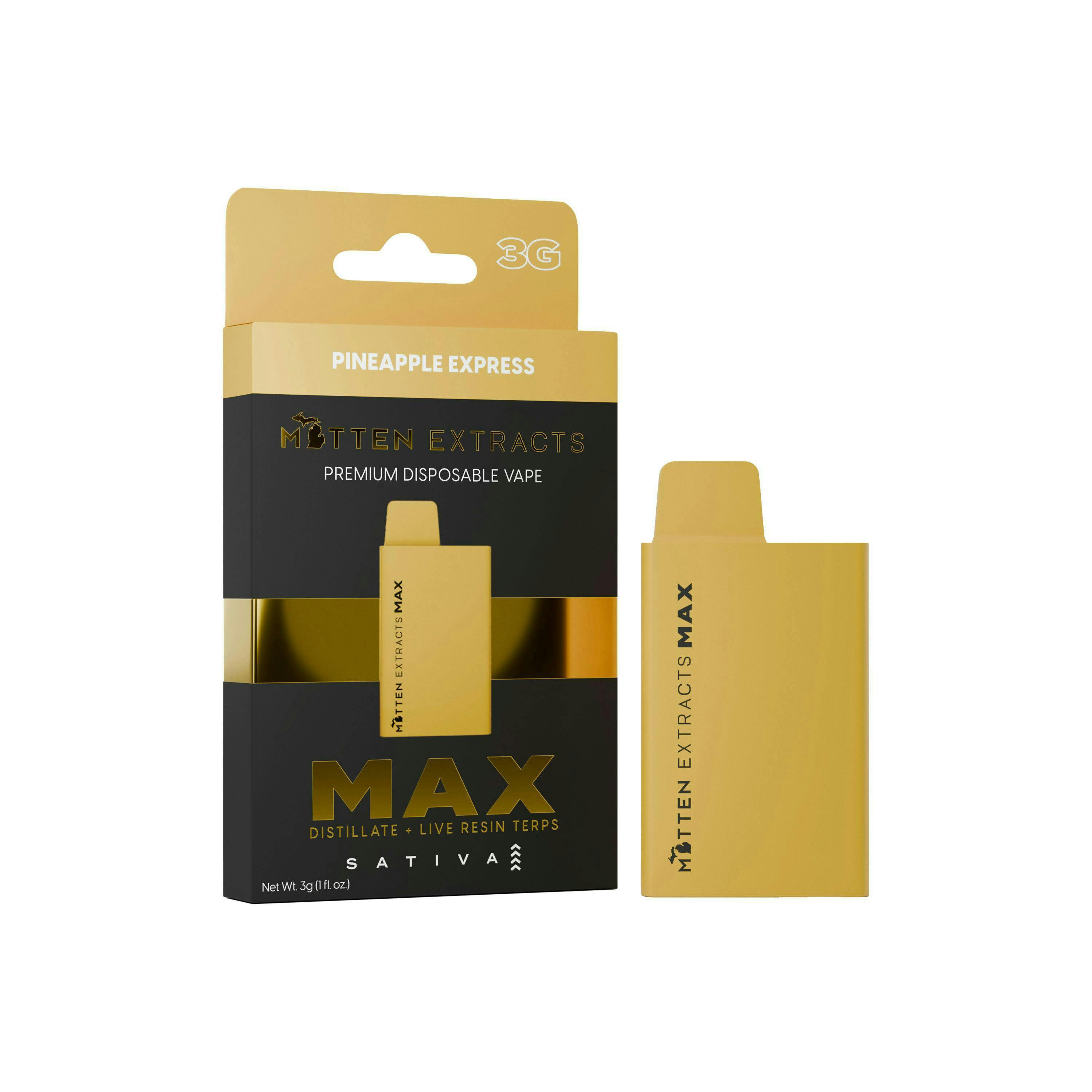 Mitten Extracts - Mitten Extracts | Pineapple Express | Max Disposable | 3g - 1