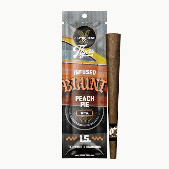Claybourne Co. - Peach Pie (1.5g) - Flyers Infused Blunt - 1