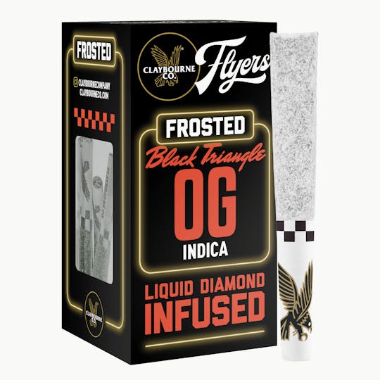 Claybourne Co. - Black Triangle OG (2.5g) - Diamond Frosted Flyers Pre-Rolls - 1