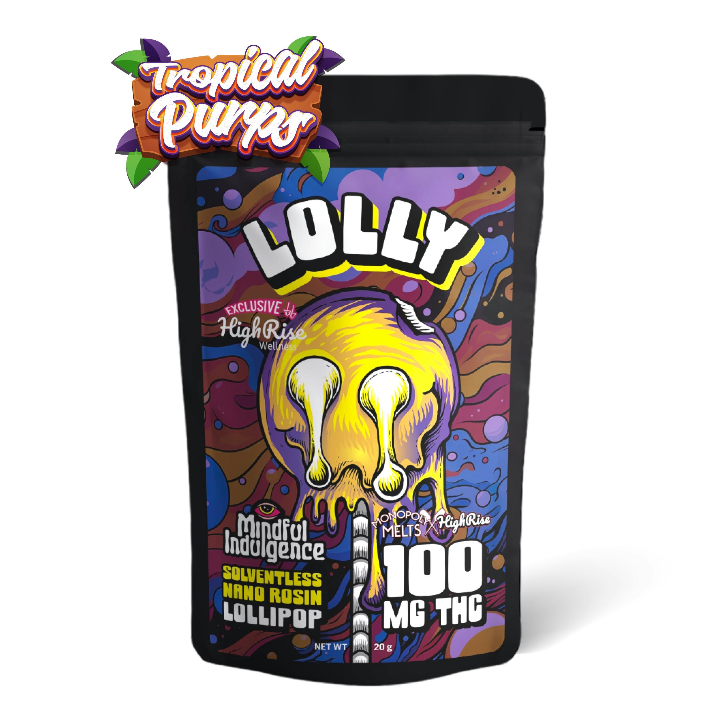 Mindful Indulgence - Mindful Indulgence | 100mg LOLLY *HR x MM* | Tropical Purps - 1