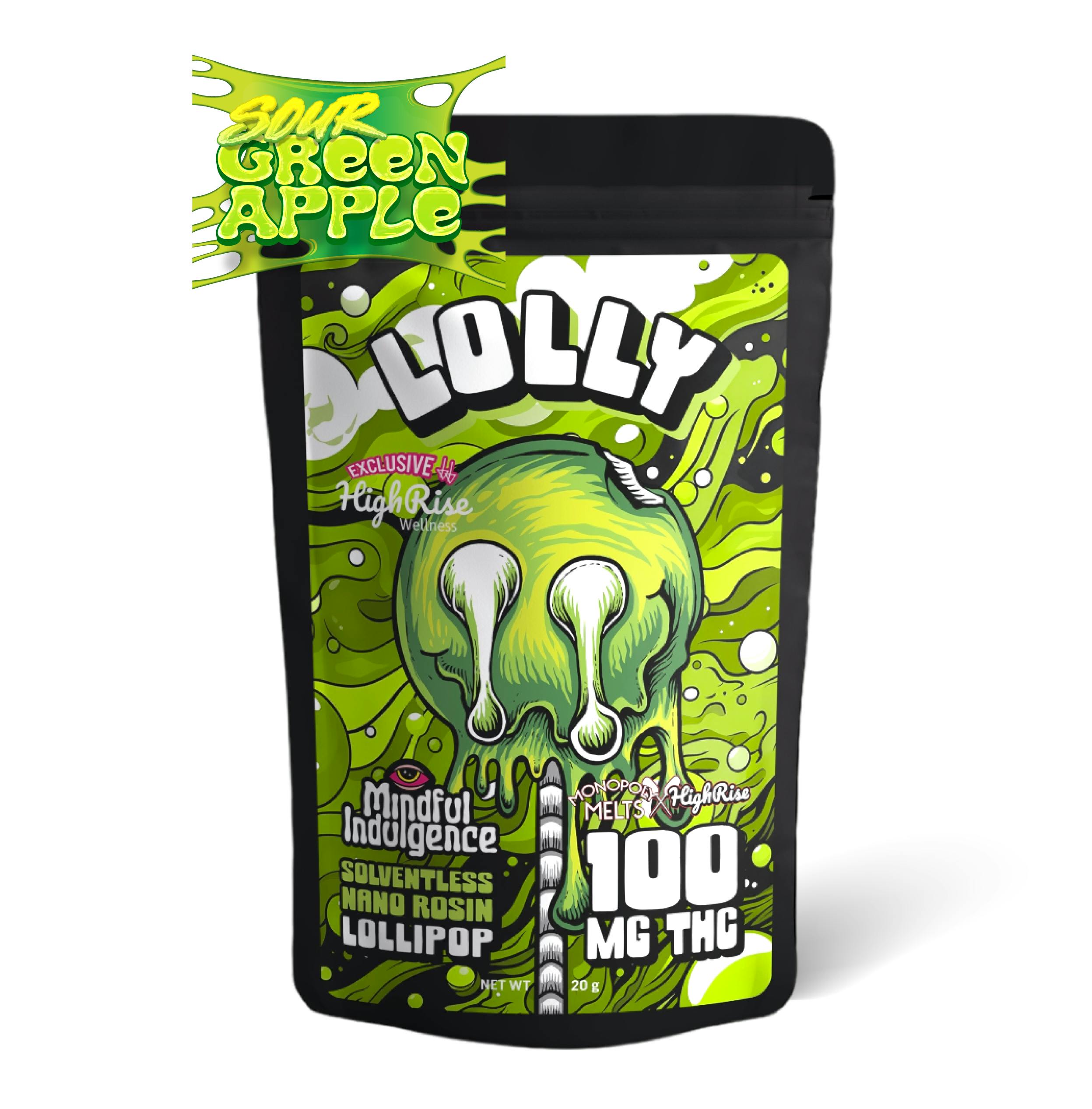 Mindful Indulgence - Mindful Indulgence | 100mg LOLLY *HR x MM* | Sour Green Apple - 1