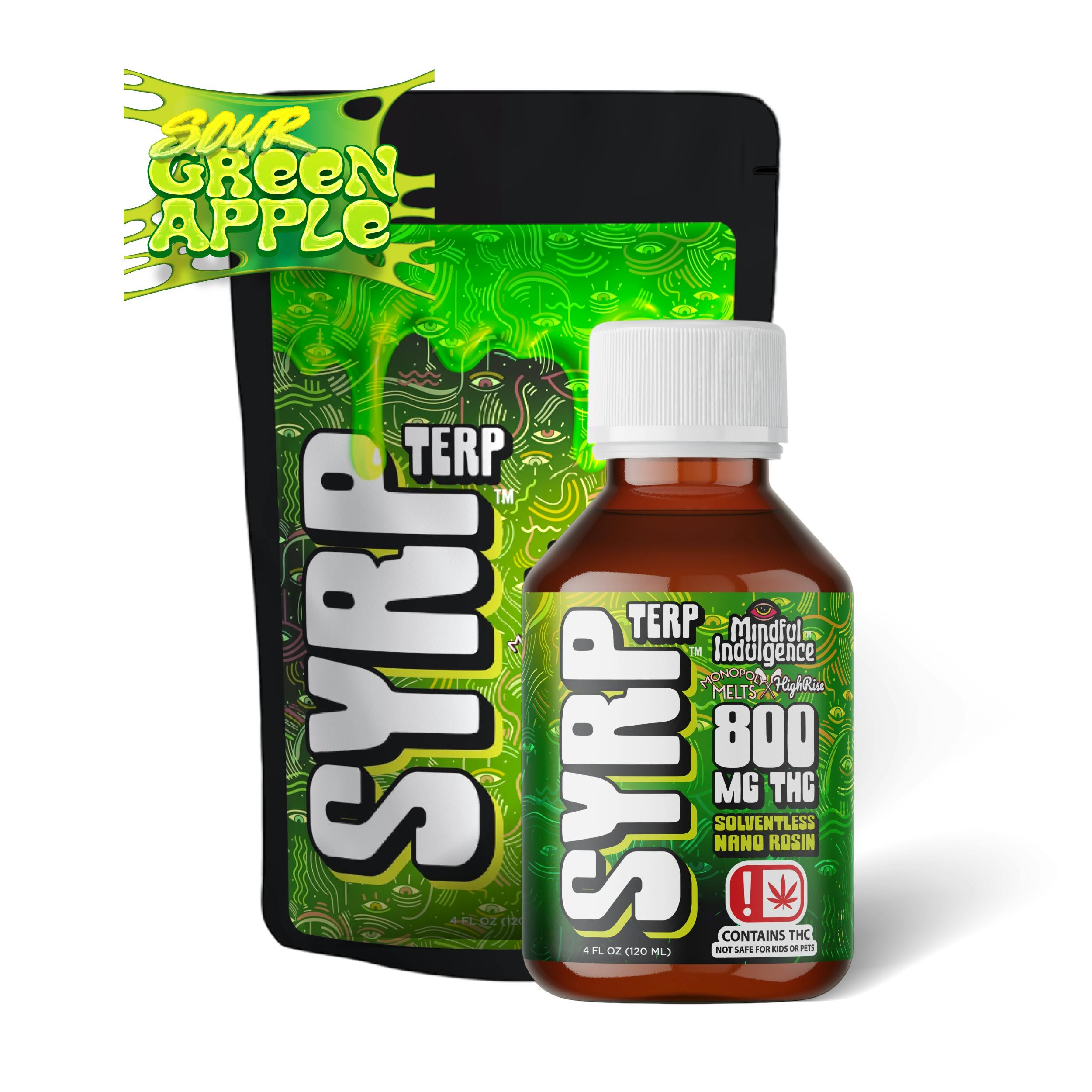 Mindful Indulgence - Mindful Indulgence | 800mg TERP SYRP *HR x MM* | Sour Green Apple - 1