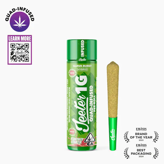Jeeter - Jeeter | Guava Burst | Quad-Infused Joint | 1g - 1