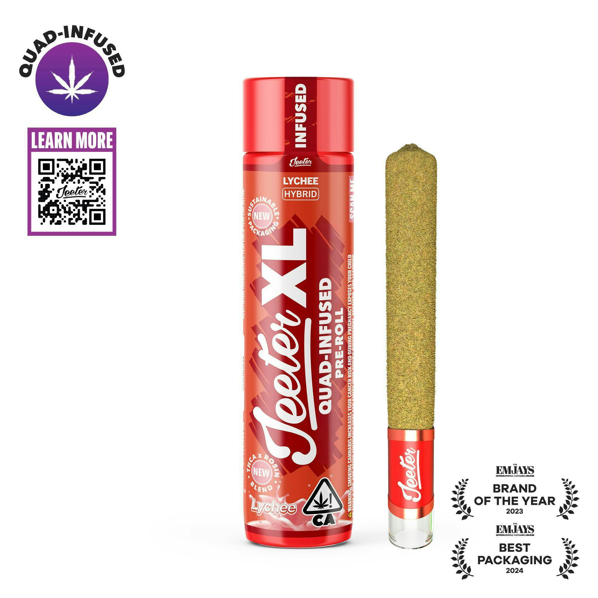 Jeeter - Jeeter | Lychee | XL Quad-Infused Joint | 2g - 1