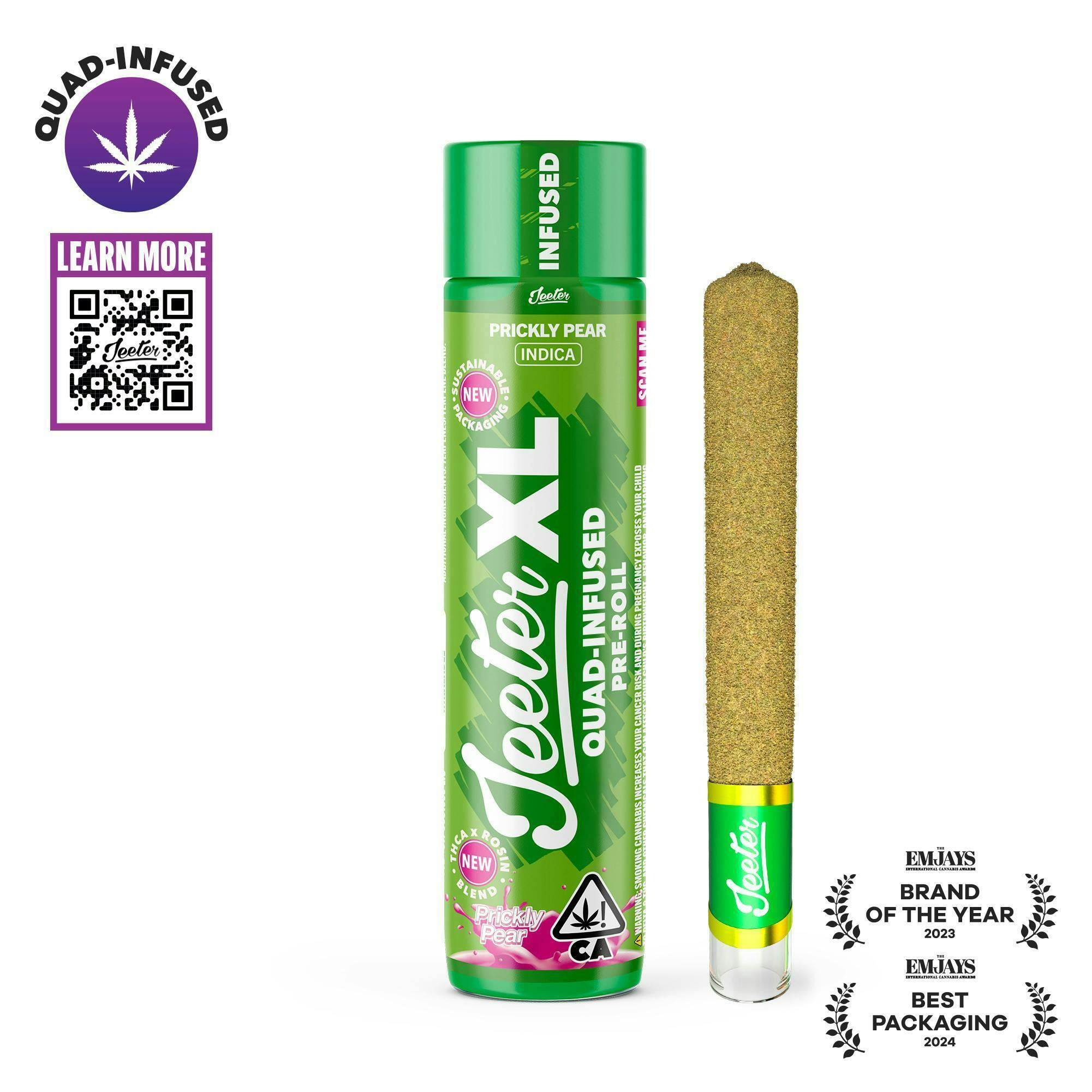 Jeeter - Jeeter | Prickly Pear | XL Quad-Infused Joint | 2g - 1