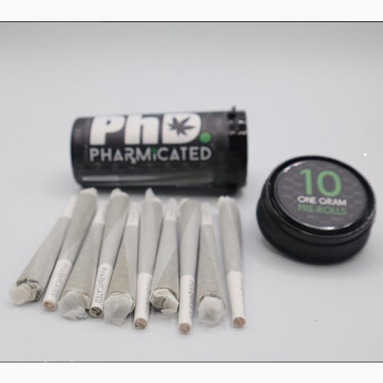 Pharmicated - PhD 10-1g Pre-Roll - Super Silver Haze (S) - 1