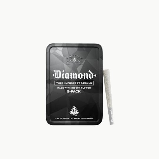Heavy Hitters - Garlic Juice - Diamond Infused Pre-Rolls | 2.5G 5-Pack - 1
