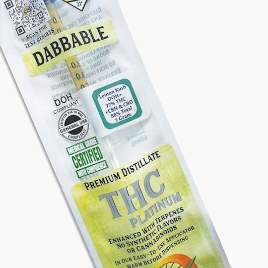 Skagit Organics - THC Platinum Distillate | Lemon Kush | Hybrid | 7 x 1g - 1