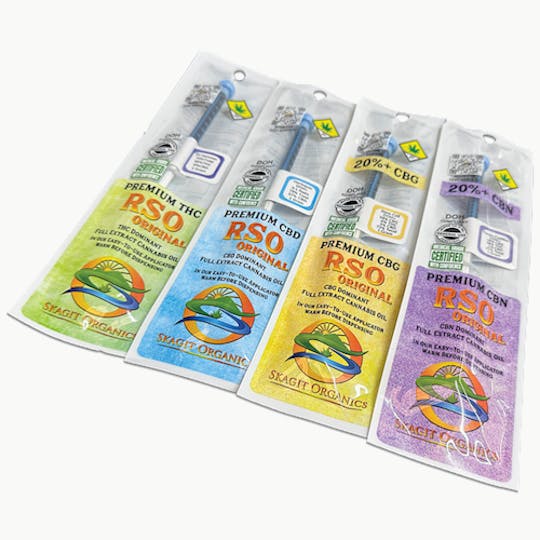 Skagit Organics - THC RSO Original | Cake Crasher | Sativa | 3 x 1g - 1