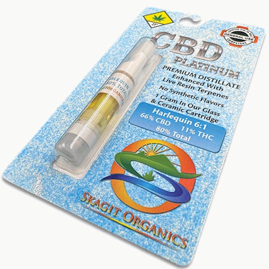 Skagit Organics - Vape CBD Platinum | Harlequin 6:1 | Sativa | 1g - 1