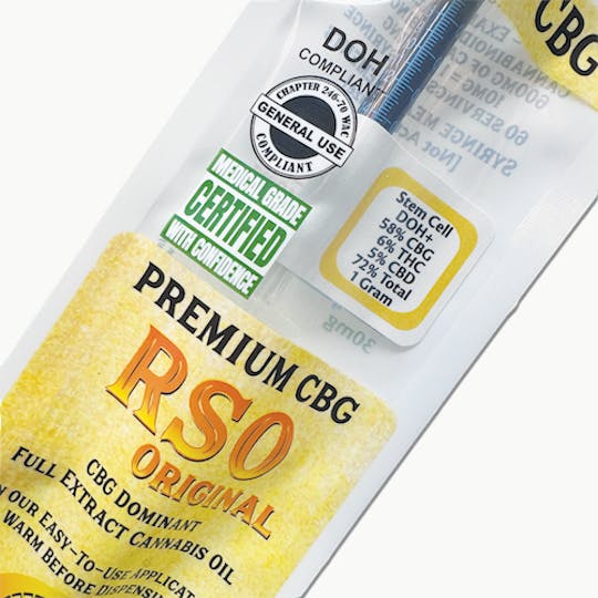 Skagit Organics - CBG RSO Original | Stem Cell CBG | Hybrid | 1g - 1