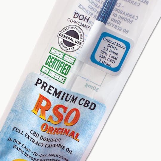 Skagit Organics - CBD RSO Original | Critical Mass 1:1 | Indica | 7 x 1g - 1