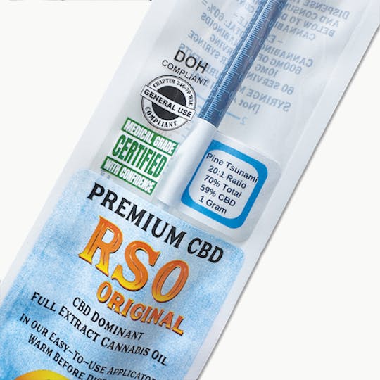 Skagit Organics - CBD RSO Original | Pine Tsunami 20:1 | Hybrid | 3 x 1g - 1