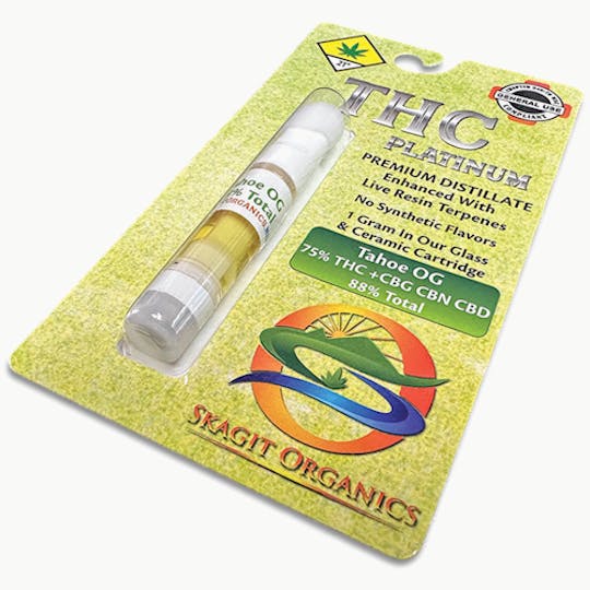 Skagit Organics - Vape THC Platinum | Tahoe OG | Hybrid | 1g - 1