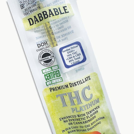 Skagit Organics - THC Platinum Distillate | Sundae Driver | Indica | 3 x 1g - 1