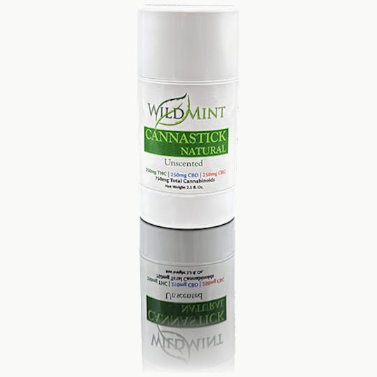 Skagit Organics - Wild Mint CannaStick | Natural Unscented | Mixed | CBD, THC, CBG | 2.5 oz - 1
