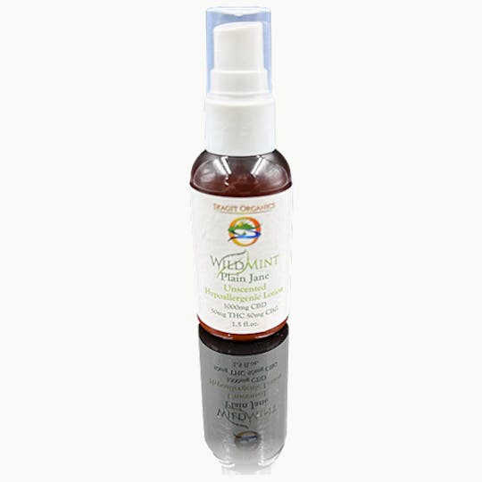 Skagit Organics - Wild Mint Plain Jane Lotion | Mixed | CBD, THC, CBG | 2.5oz - 1