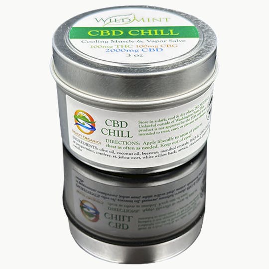 Skagit Organics - Wild Mint Salve | CBD Chill | Mixed | CBD, THC, CBG | 3oz - 1