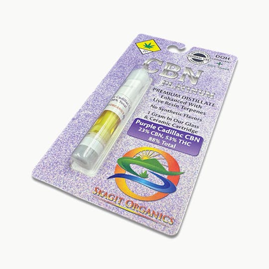 Skagit Organics - Vape CBN Platinum | Purple Cadillac CBN | CBN | 1g - 1