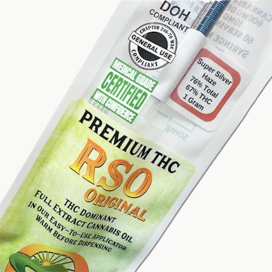Skagit Organics - THC RSO Original | Super Silver Haze | Sativa | 1g - 1