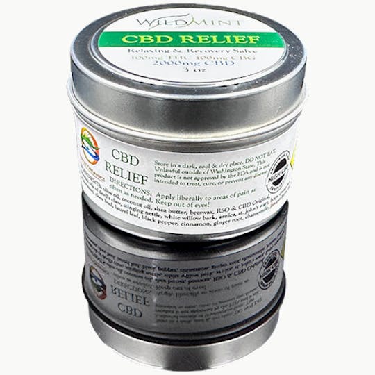Skagit Organics - Wild Mint Salve | CBD Relief | Mixed | CBD, THC, CBG | 3oz - 1
