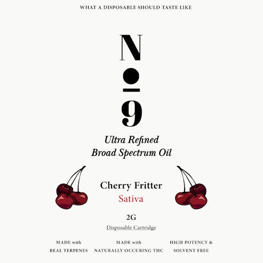 No9 - 2g Cherry Fritter Disposable - 1