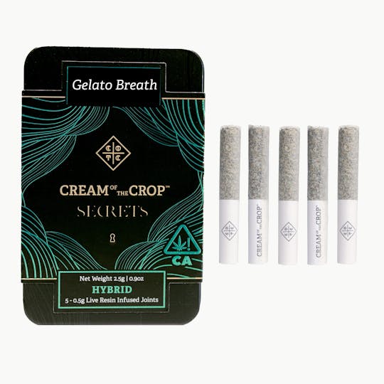 Cream of the Crop - COTC Secrets | Gelato Breath | Premium Infused Prerolls | 2.5g - 1