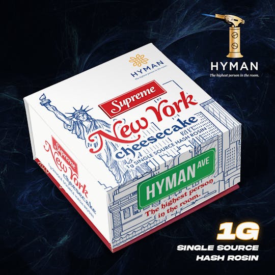 HYMAN - New York Supreme Cheesecake | 1G Single Source Hash Rosin | HYMAN | REC - 1