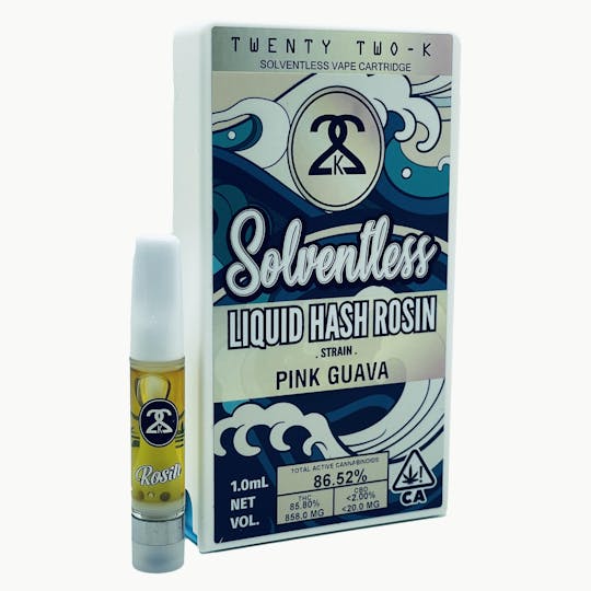 Twenty Two K / 22k - 22K - Pink Guava - Liquid Hash Rosin - 1.0ml Cartridge - 1