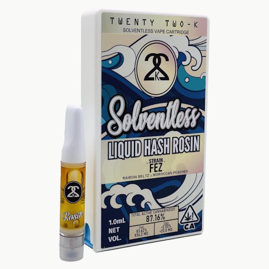 Twenty Two K / 22k - 22K - Fez - Liquid Hash Rosin - 1.0ml Cartridge - 1